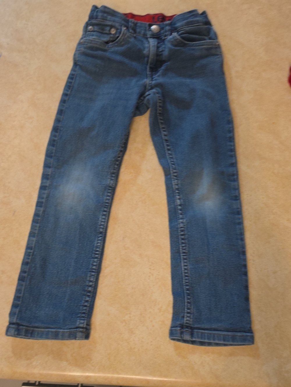 Levi's Boys Straight Jeans in Blue with Subtle Fade